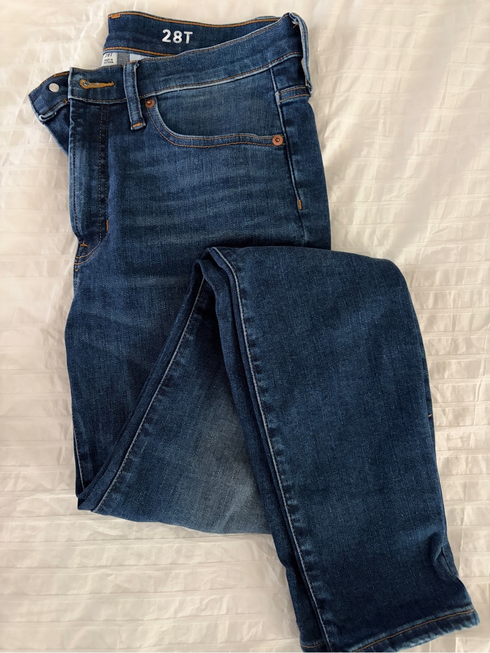 J. Crew Toothpick Dark Blue Denim